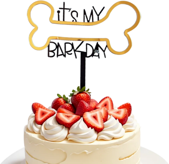 댕냥쓰 강아지 고양이 생일 케이크 토퍼 장식 애견 유치원 파티 용품 반려동물 생일상 축하 견생샷 포토존 꾸미기 happy birthday 페이퍼 픽, 1개, BONE DAY