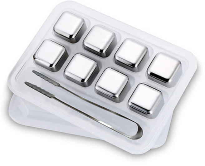 아이스큐브 8P세트 녹지않는 얼음 실버사각, 실버