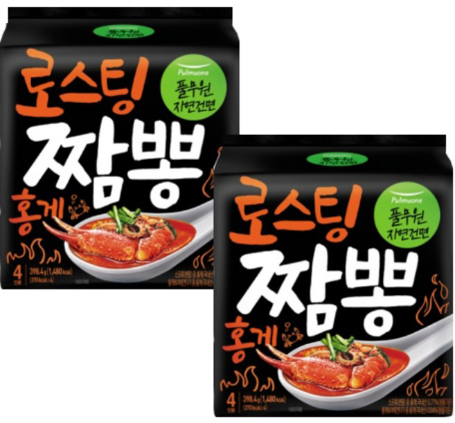 풀무원 로스팅 홍게짬뽕 4p, 8개