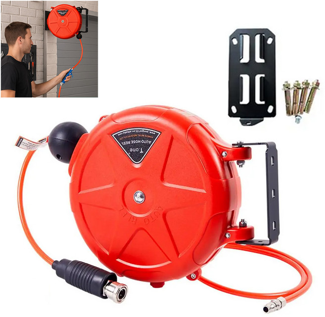 아이베란다 자동 에어 호스릴 에어릴 자동 감김 호스, 1개