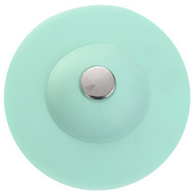 원터치 욕조 마개 배수구 세면대 덮개 뚜껑, 1개, 스카이블루