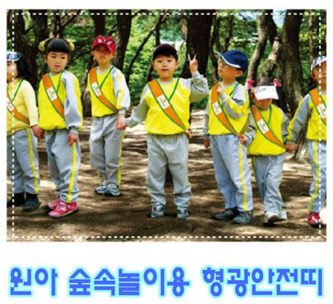 가꿈 원아용 형광안전띠 10개입 유아 미아방지어깨띠 어린이집 유치원 초등학교 바깥놀이행사 어린이안전용품, 가꿈 원아용 형광안전띠 10개, NO.294, 1개