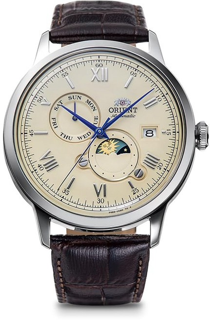 ORIENT 오리엔트 Bambino 밤비노 SUNMOON 자동 손목시계 RN-AK0803Y