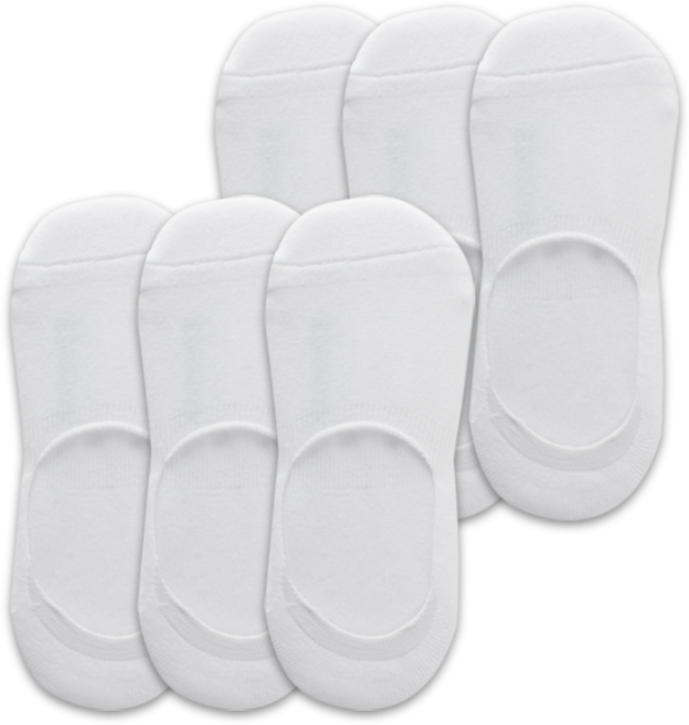 키모니 스포츠 페이크삭스 30수 이중쿠션 양말 6켤레, 화이트