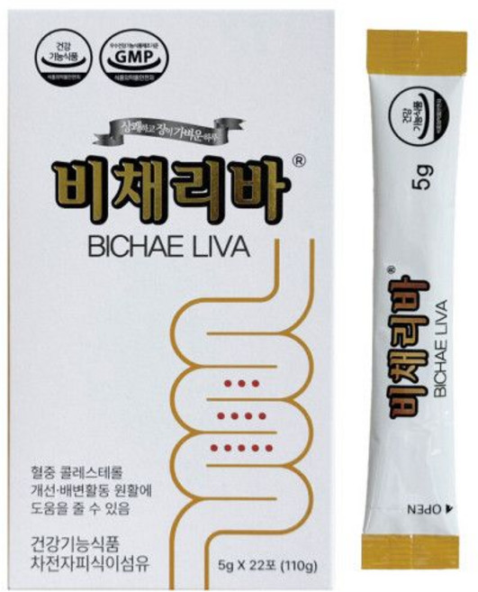 비채리바 차전자피 5g x 22포 1개 605055, 110g