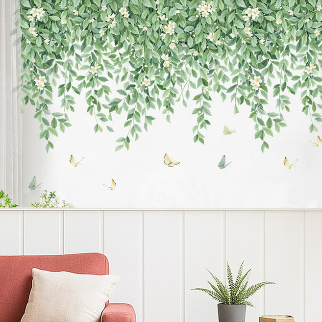 바이앤뷰 포인트 벽장식 인테리어 스티커, 자스민 가든