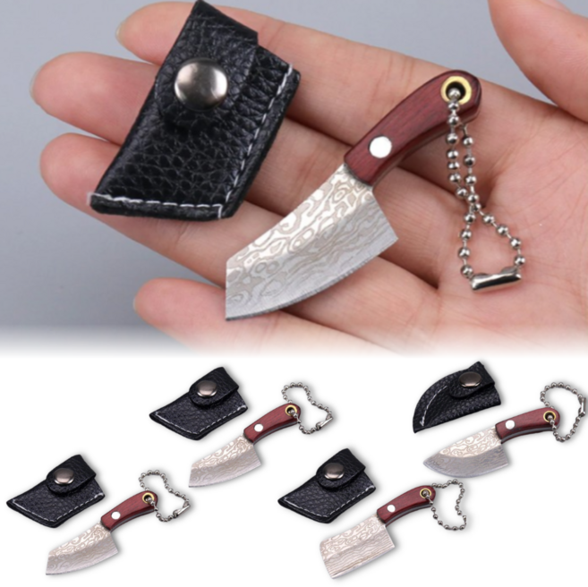 상세설명참조 미니어처 나이프 열쇠고리 미니 캠핑칼 기념품 호주머니칼 키홀더 비상용칼, b, 1개