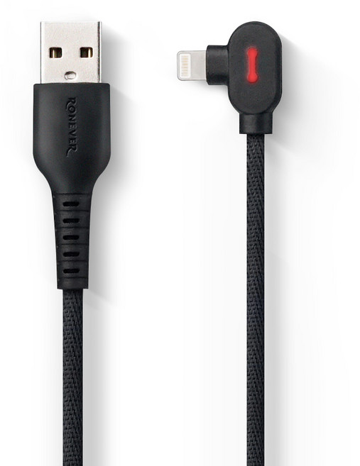 L型編織充電傳輸線 方便邊使用邊充電 iPhone充電線 安卓充電線, 1條