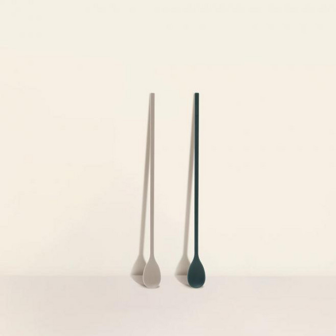 실리콘 하모니 롱스푼 WSK4033 코코아그레이, 색상:코코아그레이, 1개