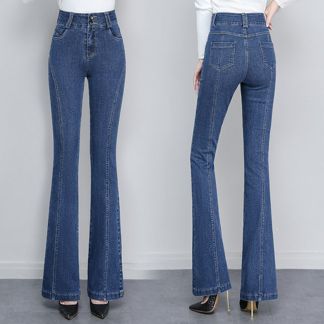 스타일아유 여성용 나팔 청바지 슬림핏 데님팬츠[AYA9DN0042]