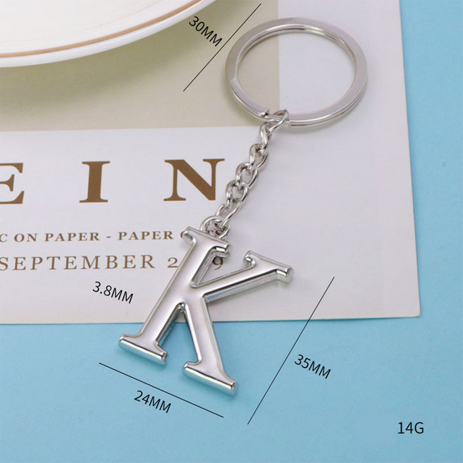 뉴프렐류드 알파벳 키링, 1개, K