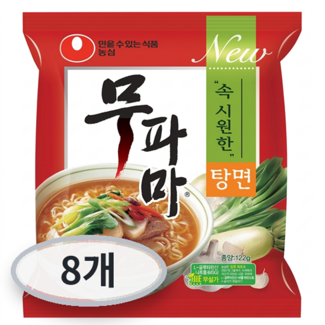 무파마탕면 122g, 8개