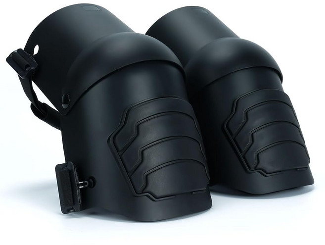 MELOTOUGH 야외 현장 시공 쿠션 작업용 무릎 보호대 패드, 1개, KP01-BLK