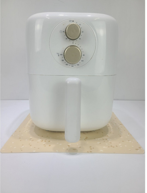 독일모티프매트 에어프라이어 받침대 열차단, 1개, 베이지피치 도트