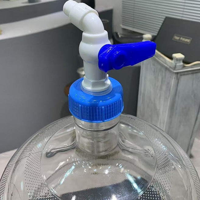 감성 홈카페 생수통 어항 구피 수족관 인테리어 소형 물병 손잡이 음료 보틀 디스펜서 투명, A. 통+꼭지+배수관 누수망, 1