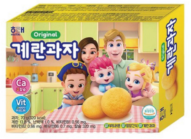 해태 계란과자, 70g, 20개