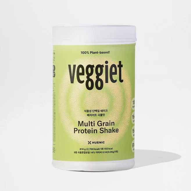 휴닉 베지어트 다이어트 단백질 쉐이크 곡물맛, 2개, 810g - 쿠팡