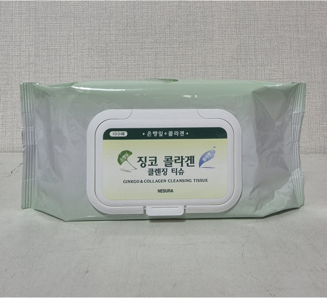 징코 티슈 네슈라 징코 콜라겐 클렌징 티슈 (캡형), 100매입, 1개