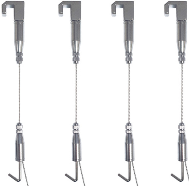 선반나라 7형 걸이 대형, 실버, 4개