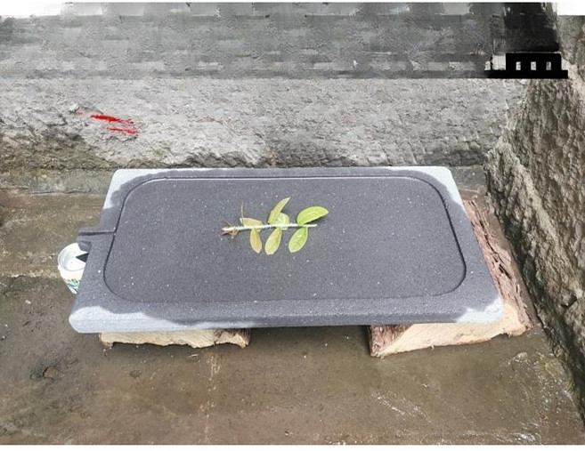 삼겹살 돌판 기름구멍 고기 불판 업소용 곱돌 돌판, 50x30cm_2.5cm