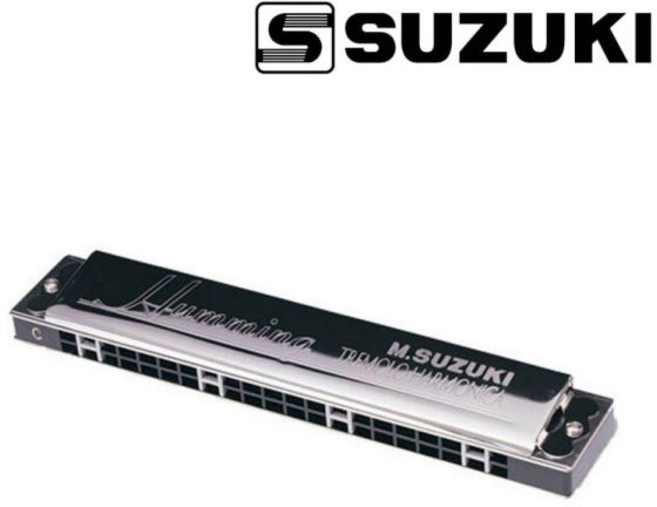 SUZUKI 스즈키 복음 하모니카 허밍 SU-21, 실버, A, 1개