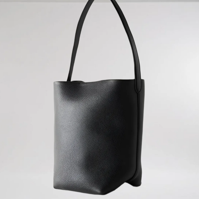 지니마켓25 미니멀 천연 소가죽 데일리 버킷백 숄더백 버킷로우 빅백