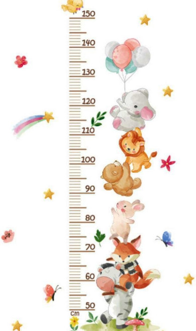 솔레르 쉽게떼지는 아기 키재기 벽 스티커 시트지, 색상혼합