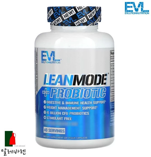 EVLution Nutrition LeanMode 플러스 프로바이오틱 캡슐 120정, 1개 - 쿠팡
