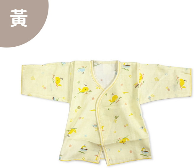 Oluna 舒適寶貝 高質感棉 綁帶短肚衣 紗布衣