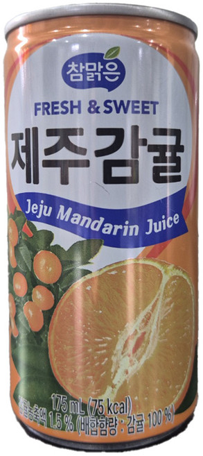 참맑은 제주감귤, 60개, 175ml