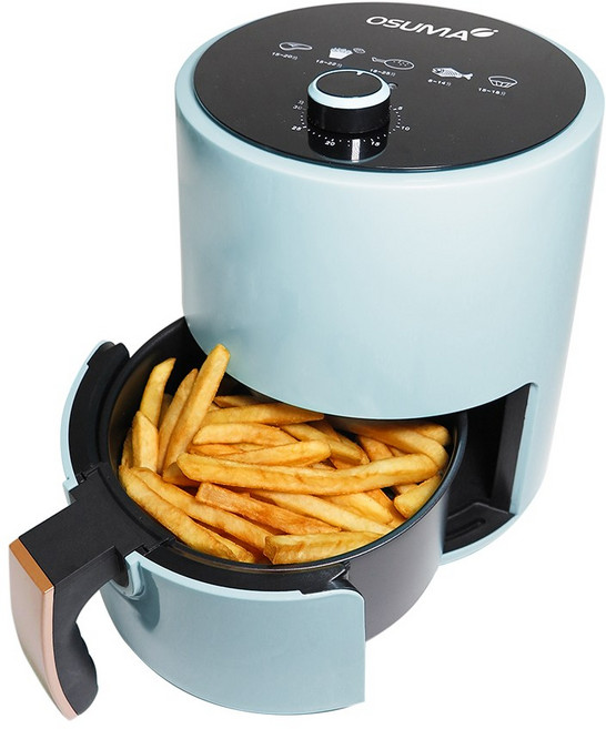 OSUMA 3.2L多功能氣炸鍋 OS-2108BU, 水藍色
