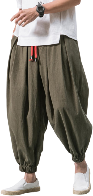 남자 와이드 빅사이즈 린넨 배기팬츠/벌룬팬츠 Men's trousers