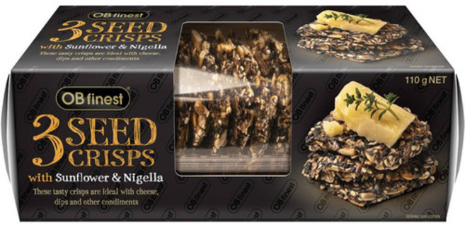 Ob Finest 오비 파이니스트 3 씨드 크리스프 크래커 110g 2팩, 2개