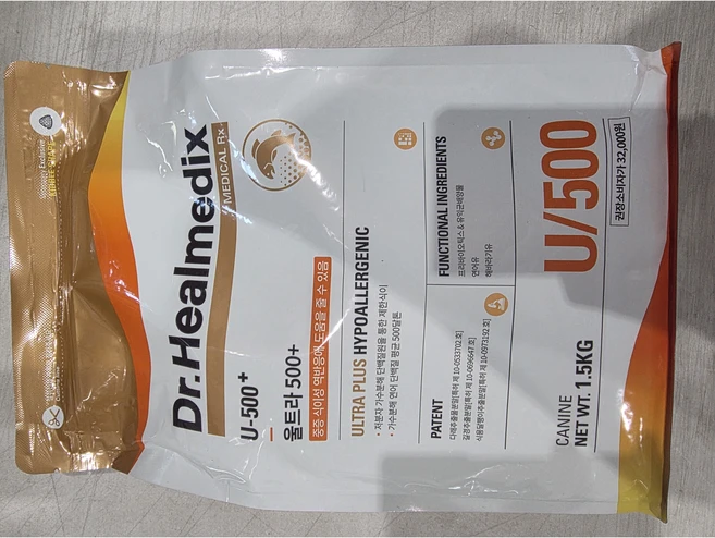 닥터힐메딕스 울트라 500 플러스 1.5kg, 1개, 피부/피모+알러지 - 쿠팡