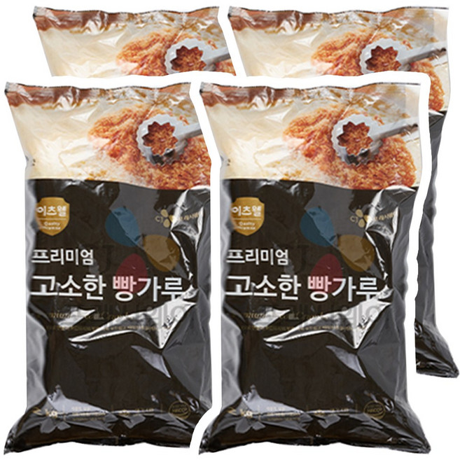 CJ 이츠웰 프리미엄 고소한 빵가루 2KG, 4개