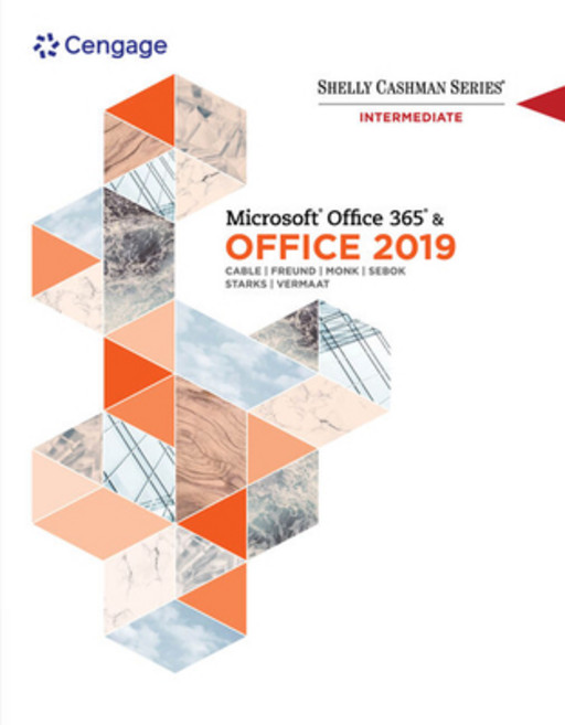 (영문도서) Shelly Cashman Series Microsoftoffice 365 & Office 2019 Intermediate Paperback, Cengage Learning, English, 9780357359969