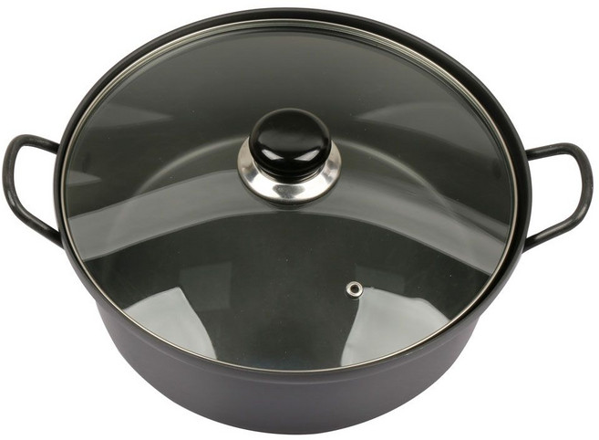 경질 냄비 국수전골 32cm, 블랙, 1개