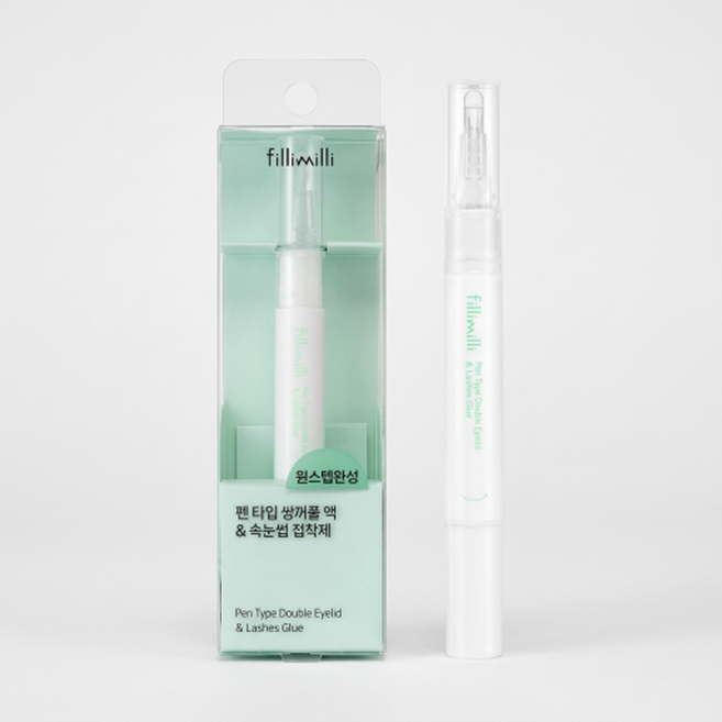 필리밀리 펜타입 쌍꺼풀액 & 속눈썹 투명접착제, 1개