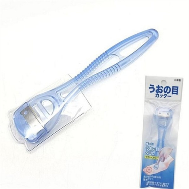 발 굳은살 제거기 1p 휴대용 면도기 발바닥 발 각질 제거기 뒷꿈치 스테인레스 플라스틱 주변 투명 발톱