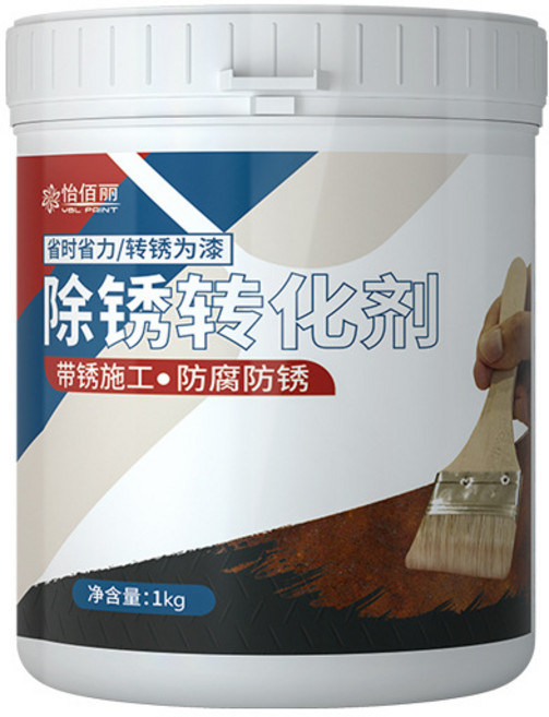 怡佰麗 除鏽轉化劑, 1個, 鐵鏽轉化劑(1KG) 工具送完為止, 1L