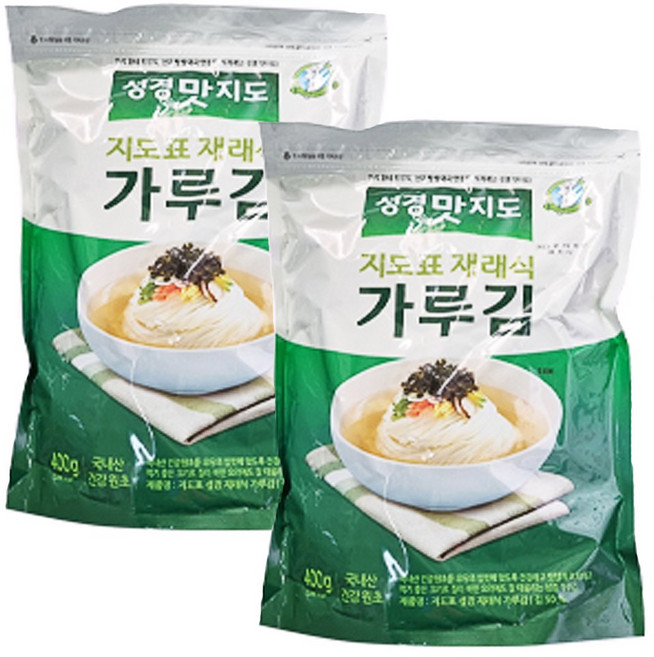 ## 7979 지도표 성경 재래식 김가루 400g x 2개
