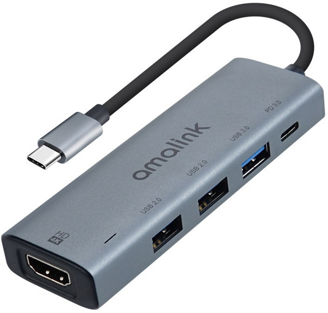BiLe 갤럭시S20 울트라 C타입 멀티 도킹 허브 HDMI 컨버터 DeX, BiLeFW840 그레이, 1개