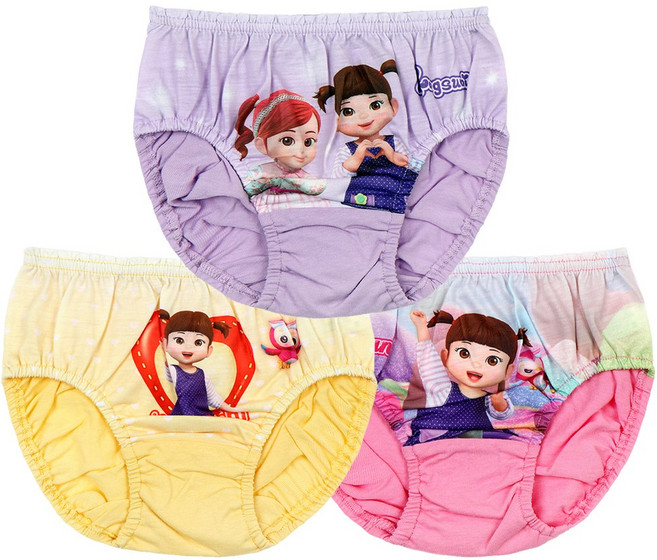 아동속옷 여아 콩순이팬티3매