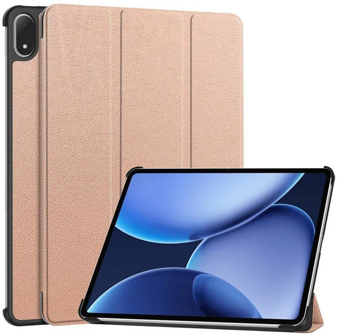 커버 트라이폴딩 마그네틱 하드 백 스탠드 스마트 쉘 케이스 인치용, 3. rose gold, 02 OnePLus Pad 2 Pro, 1개