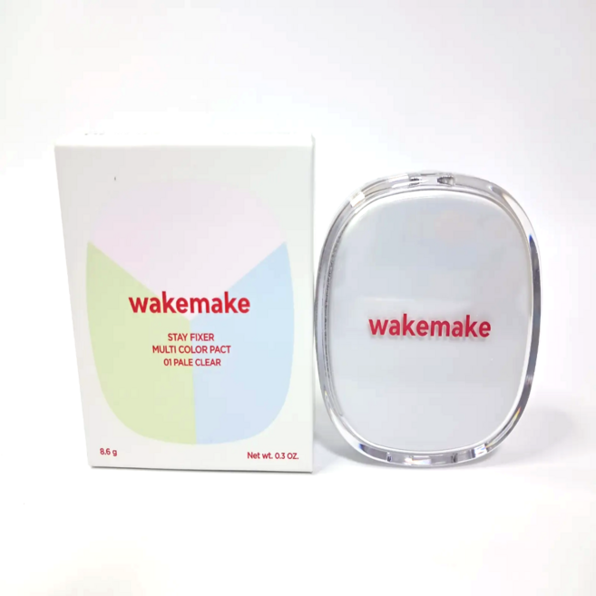 (본사정품) 웨이크메이크 스테이 픽서 멀티 컬러 팩트, 1개, 01 페일 클리어