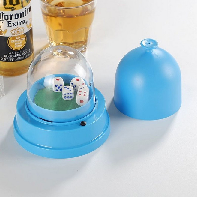 게임 레드 1 다이사이 1개 검정 전기 식보 위섞기 미디 전동컵 미디움 자동 기계 위 파티 빨간색, 중간 블루 컬러 컵