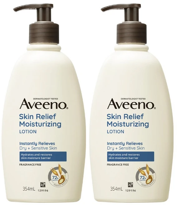 아비노 스킨릴리프 모이스춰라이징 바디로션, 354ml, 2개 - 쿠팡