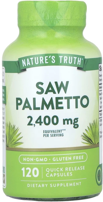 단백질 비타민 철분 마그내슘 칼슘 Nature's Truth 쏘팔메토 빠른 방출 캡슐 120정(캡슐 1정당 1200mg) 고루고루섭취해주세요, NaturesTruth쏘팔메토빠른방출캡슐120정캡슐1정, 1개 - 쿠팡