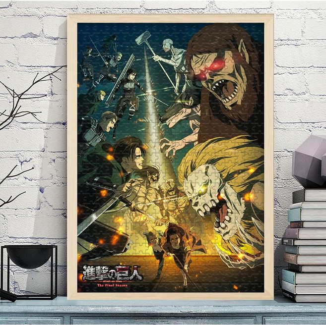 리비아퍼즐 300/500/1000 진거 애니포스터 취미, 300조각, 1개, 16R.P