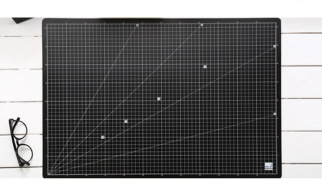 윈스타)데스크매트(고투명/중/500*380mm) 1개입, BK